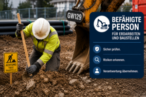 Kursgrafik GW 129 Schulung – Bauarbeiten an Versorgungsleitungen im Tiefbau