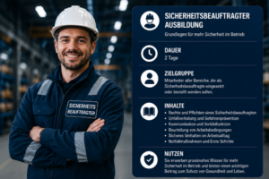 Kursübersicht Sicherheitsbeauftragter Ausbildung: Dauer, Zielgruppe, Inhalte und Nutzen